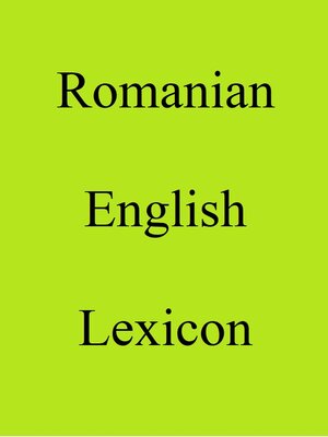 cover image of Romanian English Lexicon